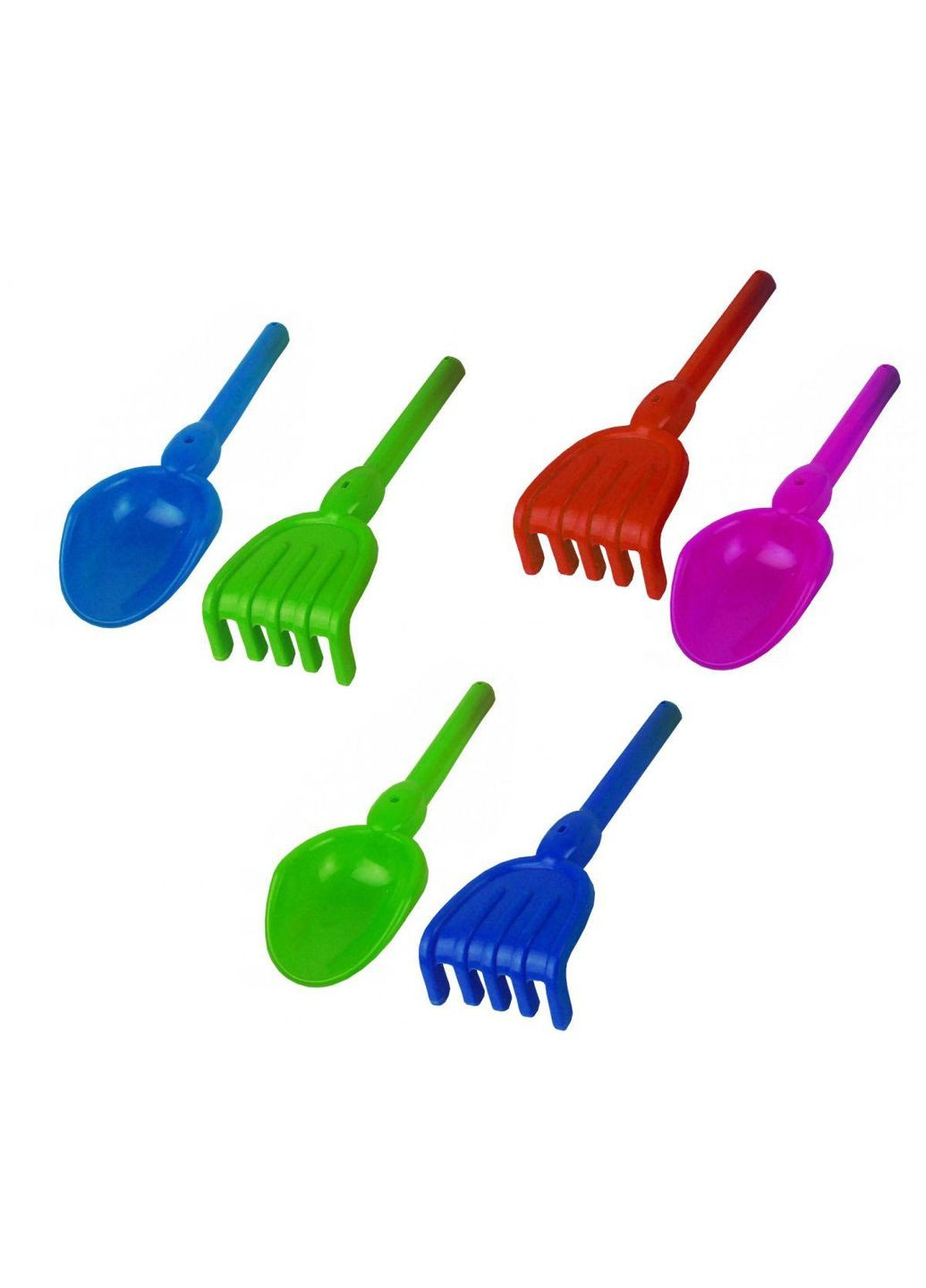 Пісочний ігровий набір "Лопатка та граблі" Пластик (19240) MIC (362419977)