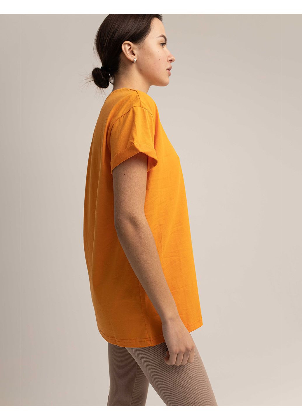 Женская футболка коттон c подшитым рукавом (001140PBELS) Casual Trend №114Р - (358935160)