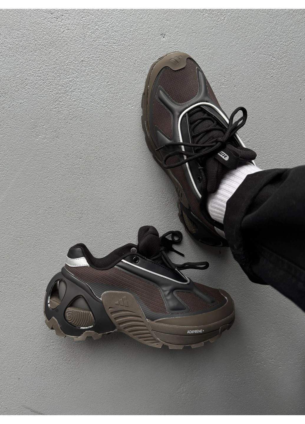 КРОССОВКИ ЖЕНСКИЕ ADIDAS EDGE RUNNER BLACK/BROWN АДИДАС ЕДЖ РАННЕР ЧЕРНЫЕ No Brand чёрные демисезоны (391953666)