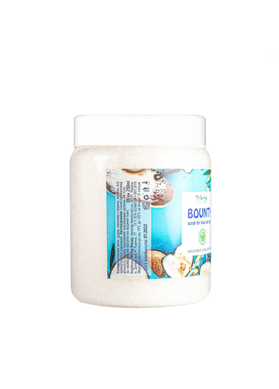 Скраб для лица и тела Bounty с кокосовым маслом 250мл Top Beauty (302722633)