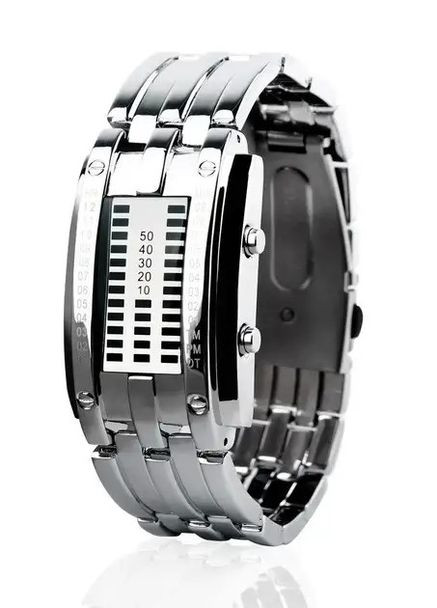 Часы 0953SI Silver Lady | Женские электронные LED часы с металлическим браслетом Skmei (358651071)