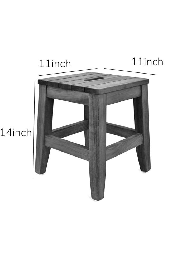 Стілець для ванної з дерева Парадена шафран (ТВН-000406) No Brand (329744851)