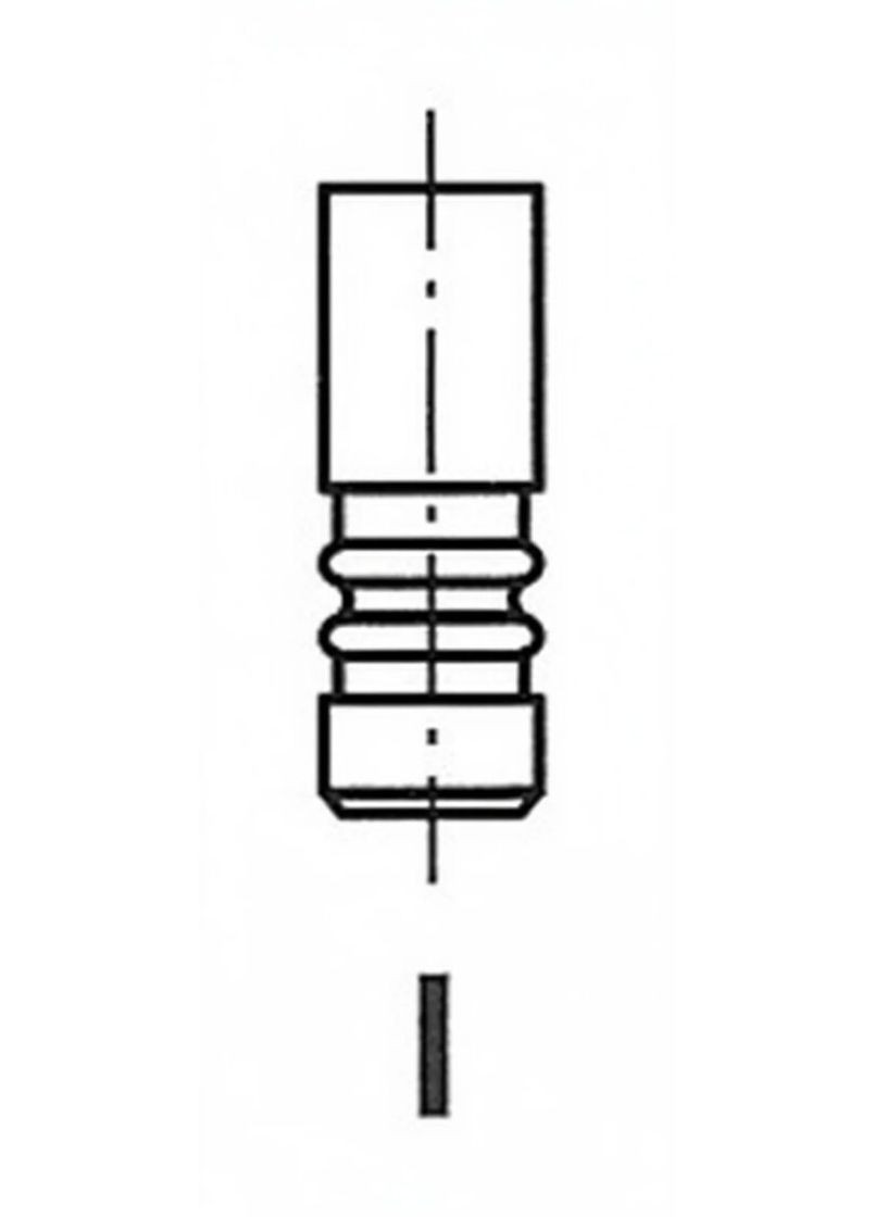 Клапан двигуна IN VAG AEE/ADY/ADP/ABC/AAH/AGG 39.5X7X91.9 94- R4806/S Freccia (366166734)
