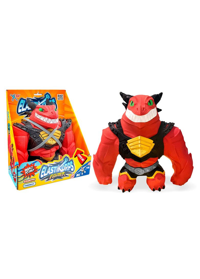 Игрушка антистресс дракон ELASTIKORPS серии "Maxy Fighter 3: Extra Force" MAX-REDGALL No Brand (362426727)