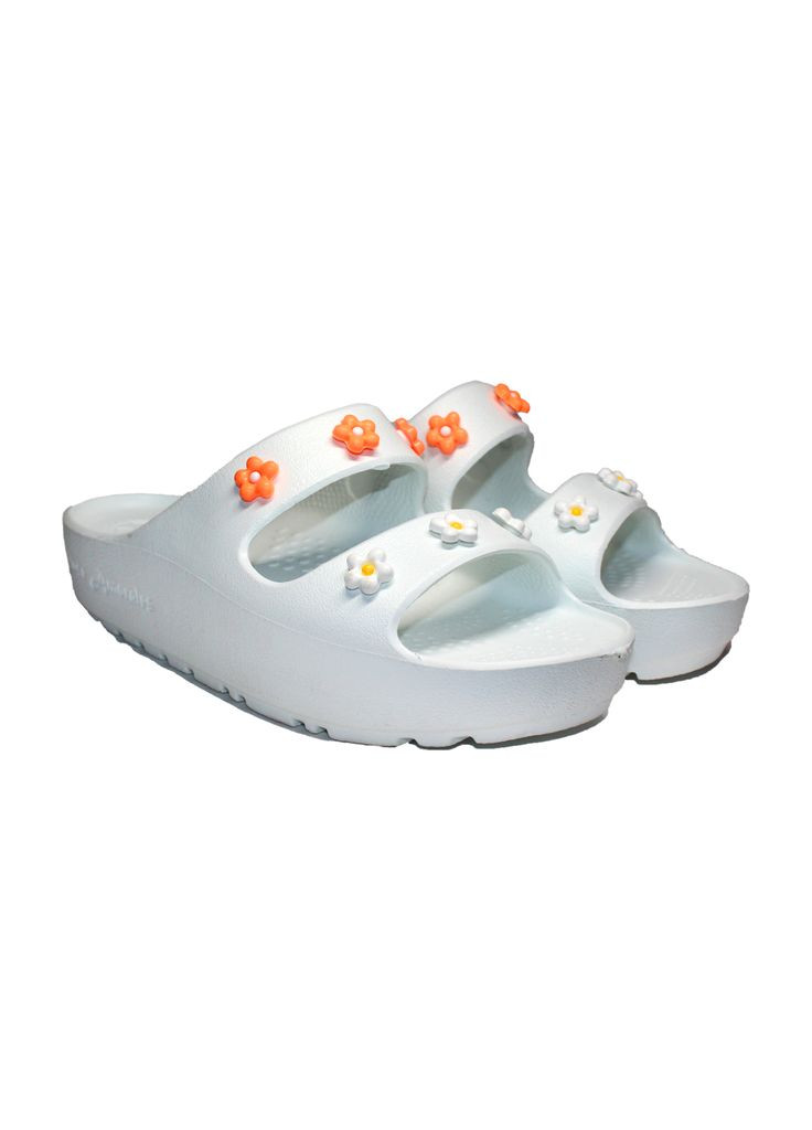 Белые шлепанцы женские 118260 Jose Amorales