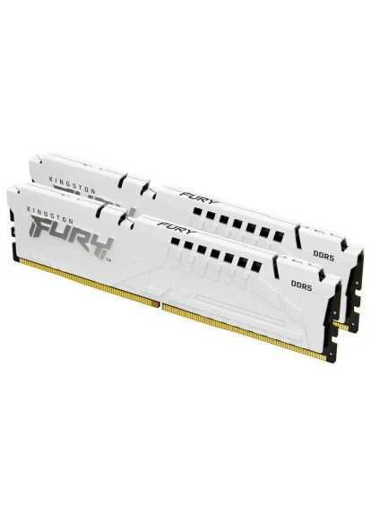 Модуль пам'яті для комп'ютера (ex.HyperX) (KF556C36BWEK2-32) Kingston FURY DDR5 32GB (2x16GB) 5600 MHz Beast White (389701572)
