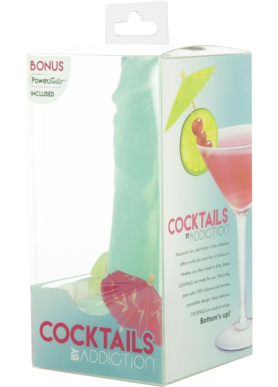 Мини-фаллоимитатор на присоске Cocktails by Mint Mojito (14*3.3 см) ADDICTION (356767895)