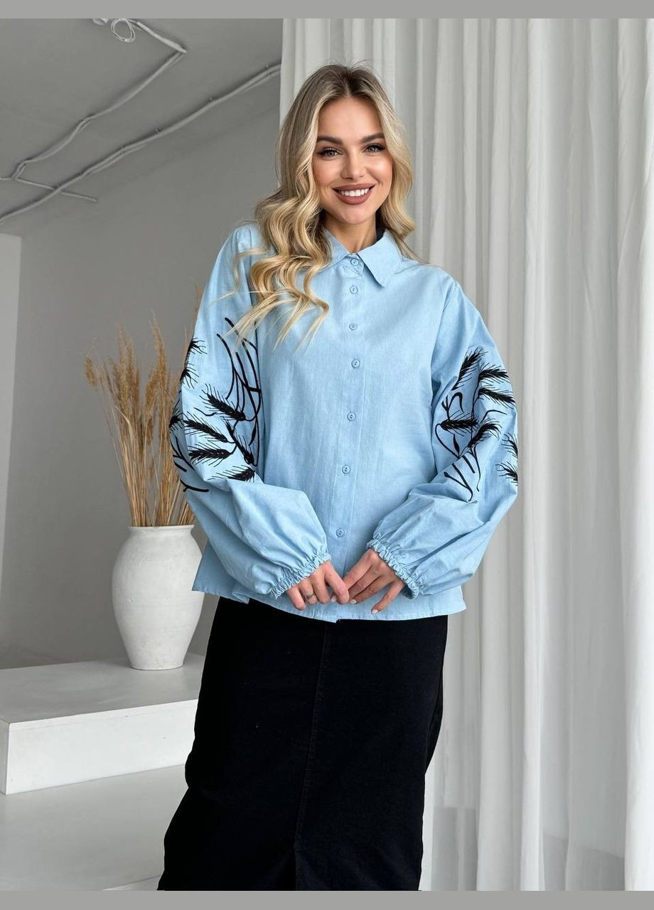 Голубой рубашка ESQ