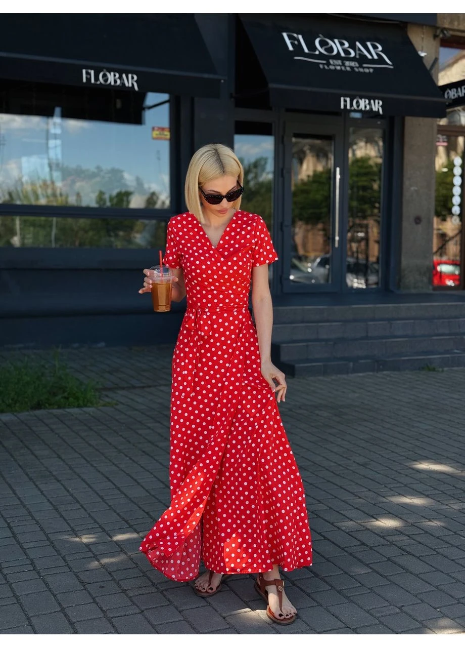 Красное кэжуал платье Fashion Girl