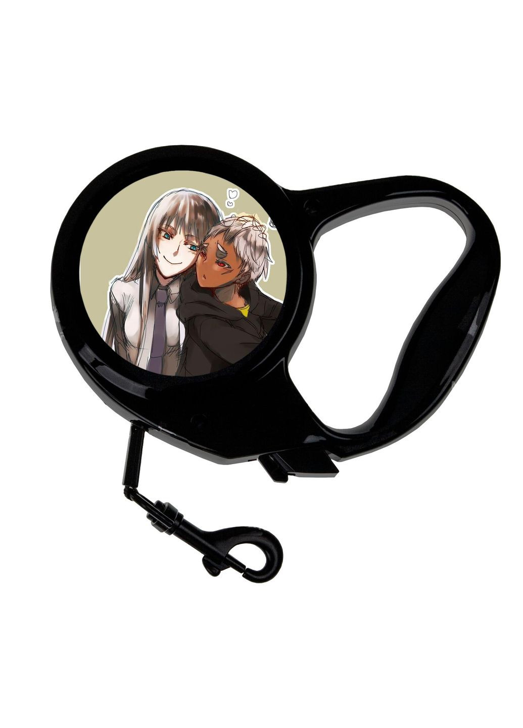 Поводок-рулетка для животных с принтом Аниме Коллекция Джюнд Ито #0009 3 м черный No Brand (309159363)