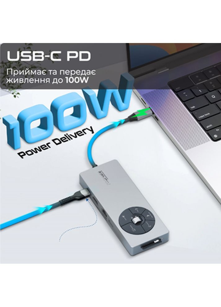 Док-станция comandhub-pro Grey Promate (337515196)