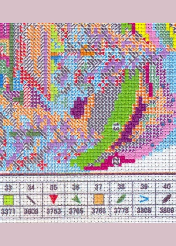 Набор для вышивания по нанесённой на канве схеме "Dream Aurora". AIDA 14CT printed, 34*34 см Joy Sunday (313613232)