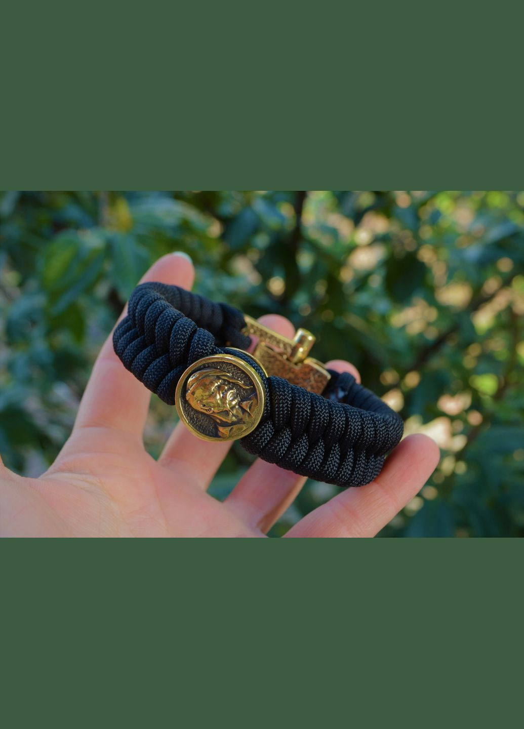 Браслет із Козаками та Гербом України з латуні ручного лиття + брелок у подарунок No Brand (341738671)