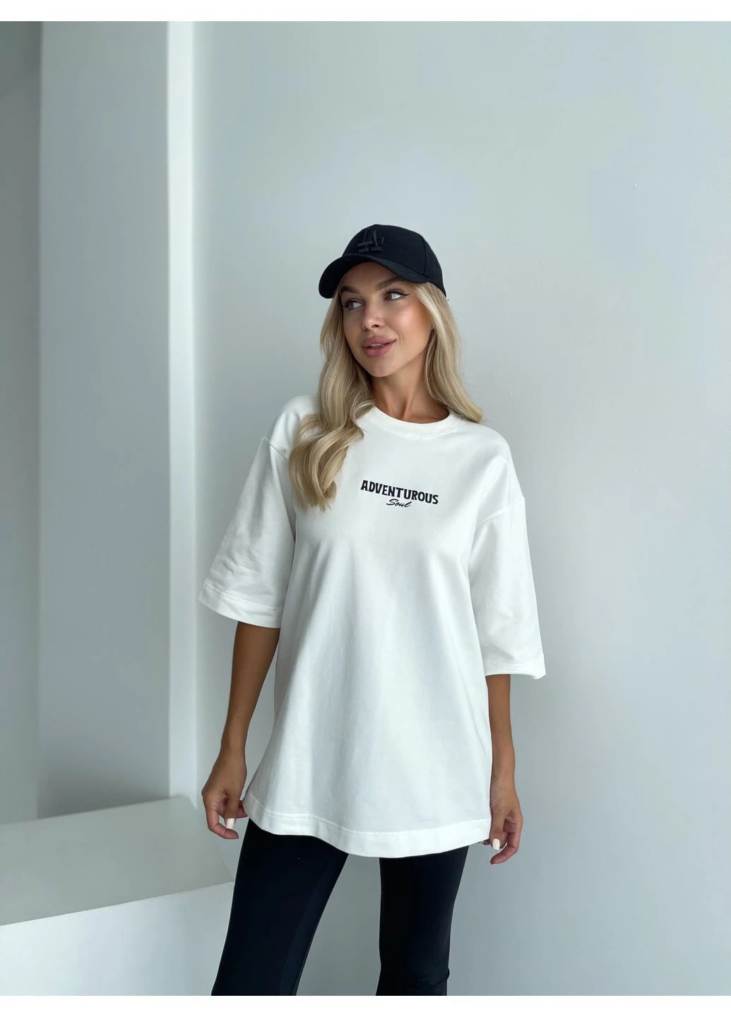 Футболка женская оверсайз с надписью No Brand - (399577564)