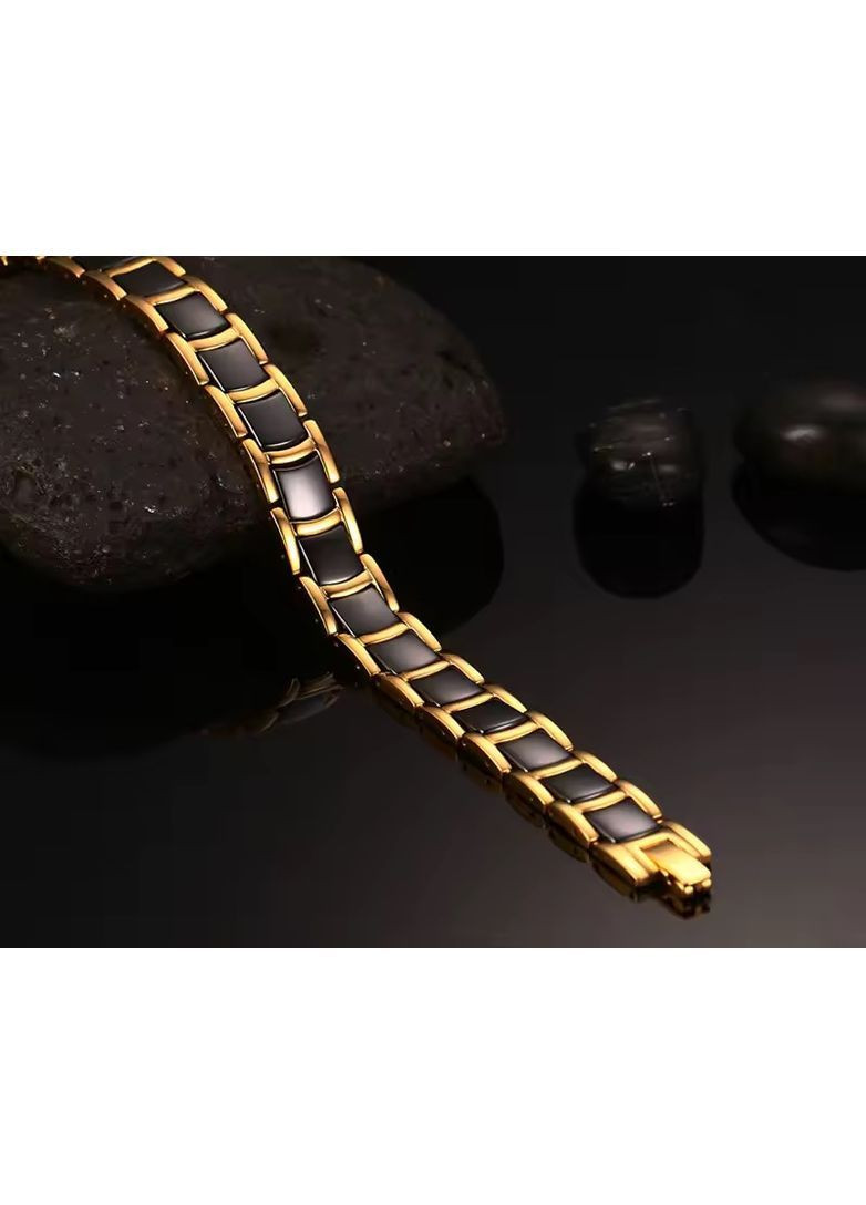 Браслет магнитный из Нержавеющей стали позолоченный No Brand (365301206)