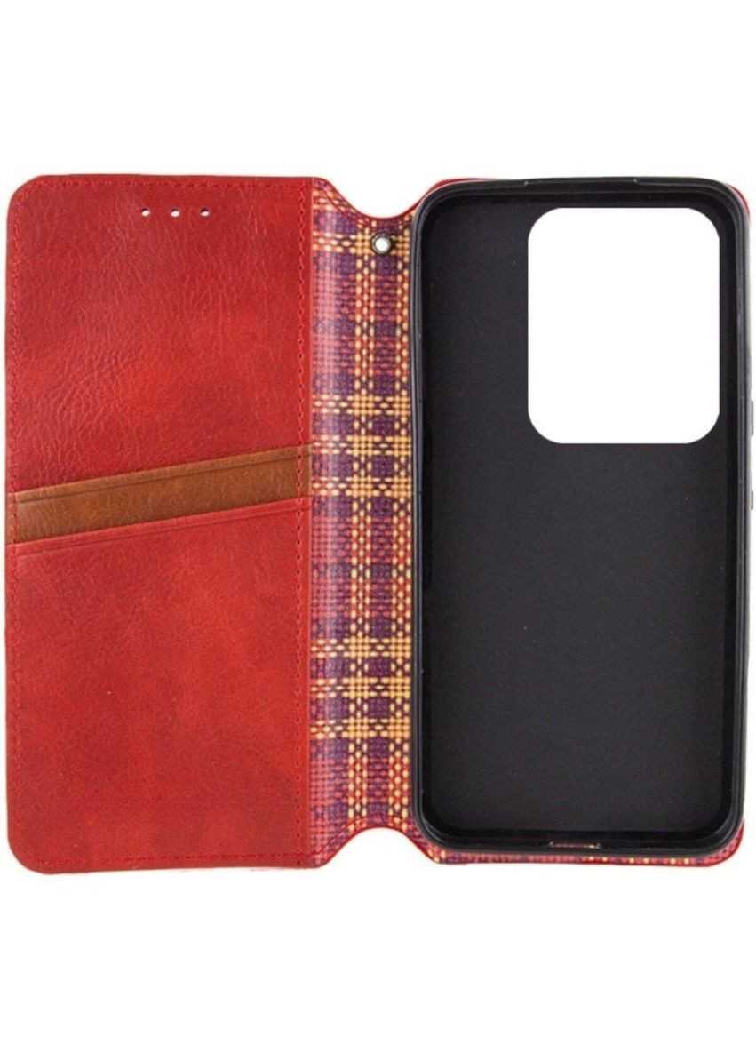 Чехол-книга Rubic Leather для Xiaomi Redmi Note 13 Pro 5G/POCO X6 5G Red No Brand (324023677)