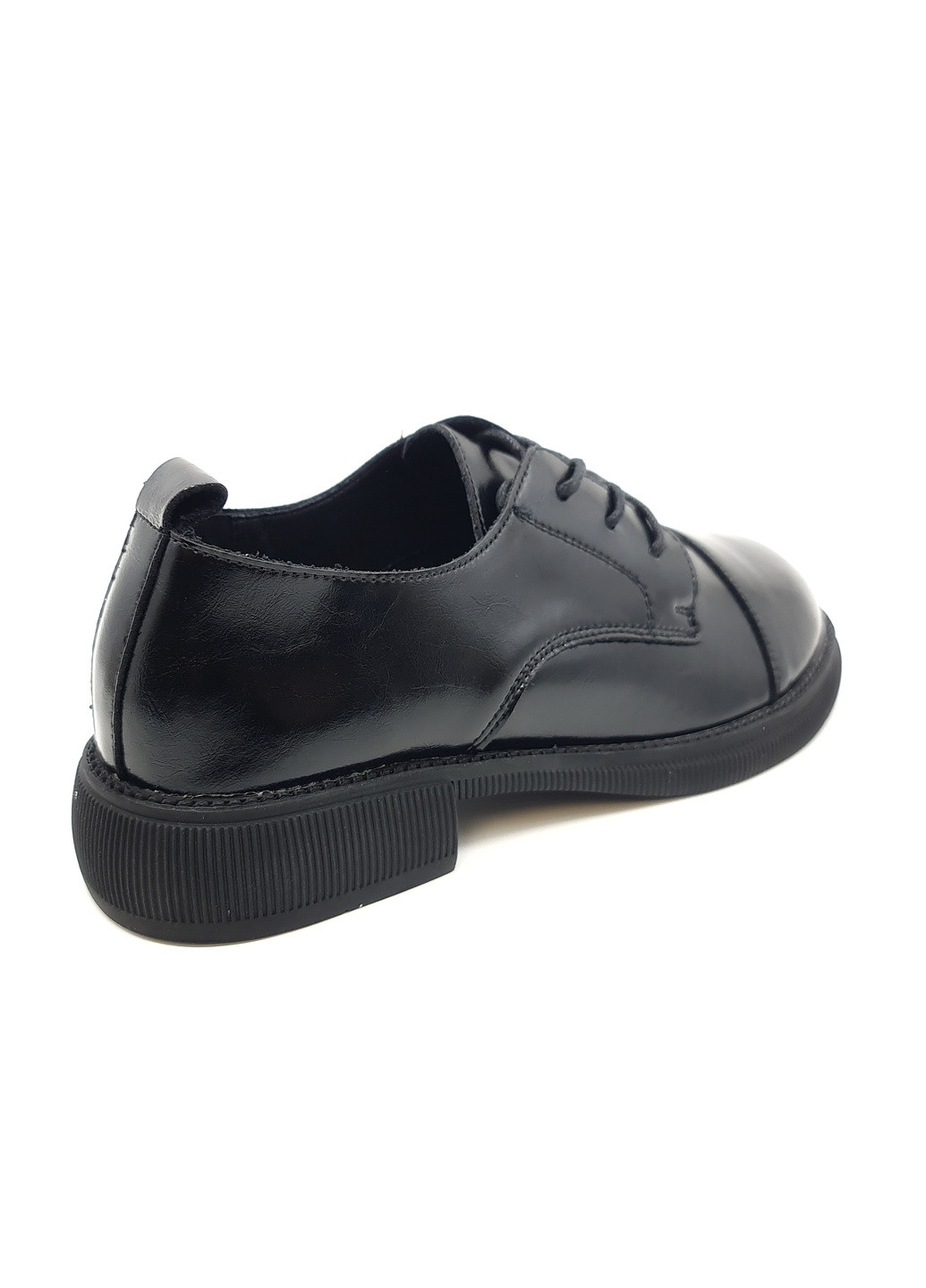 Женские туфли черные кожаные YA-16-1 23 см (р) Yalasou