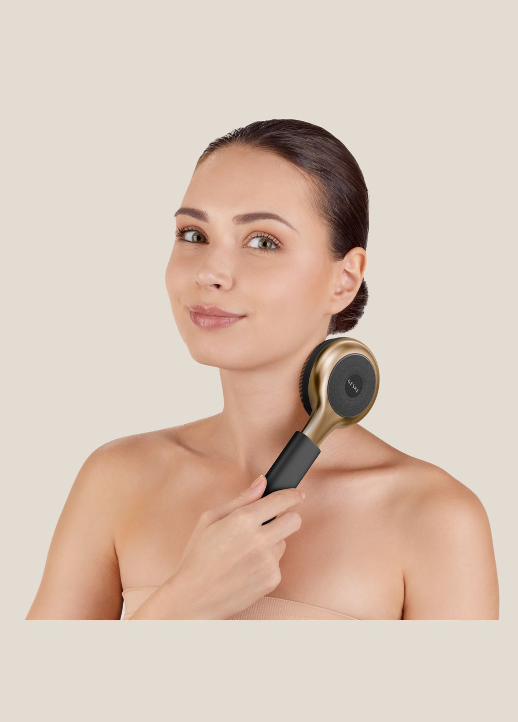 Ультразвукова щітка для всього тіла Sonic Full-Body Brush&Intensive Exfoliator 8в1 gray GESKE (341525935)