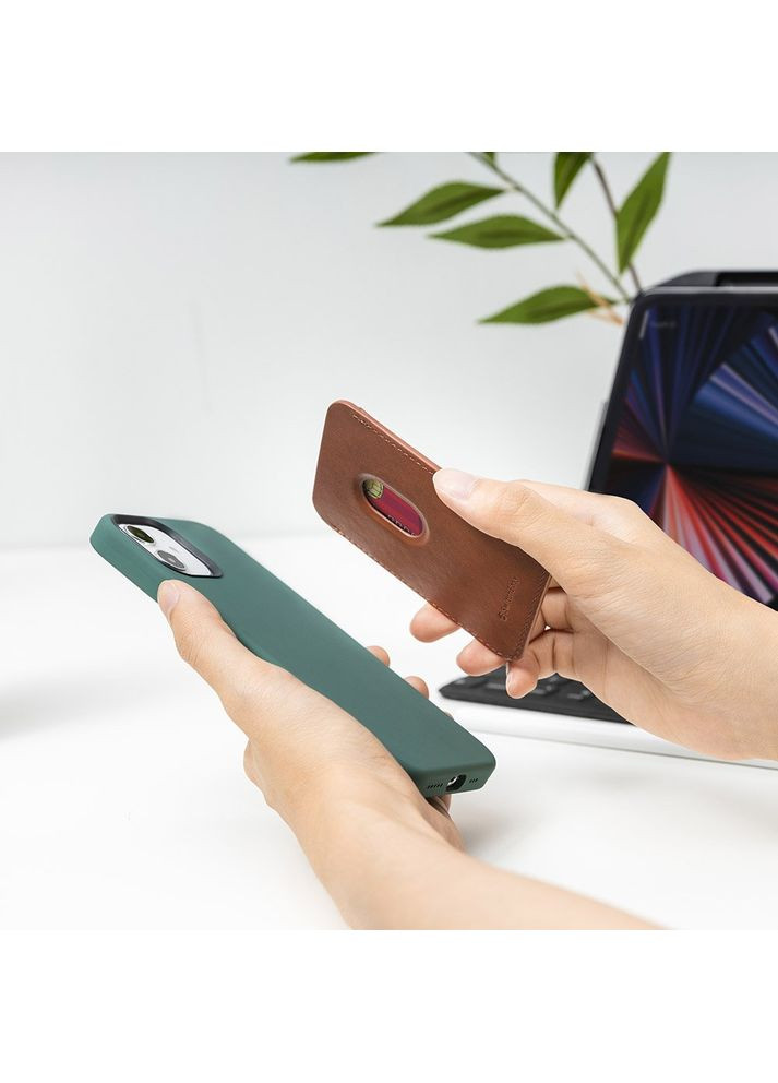 Магнітна кишеня-гаманець MagWallet для iPhone коричнева (GS-103-168-229-146) SwitchEasy (352506685)