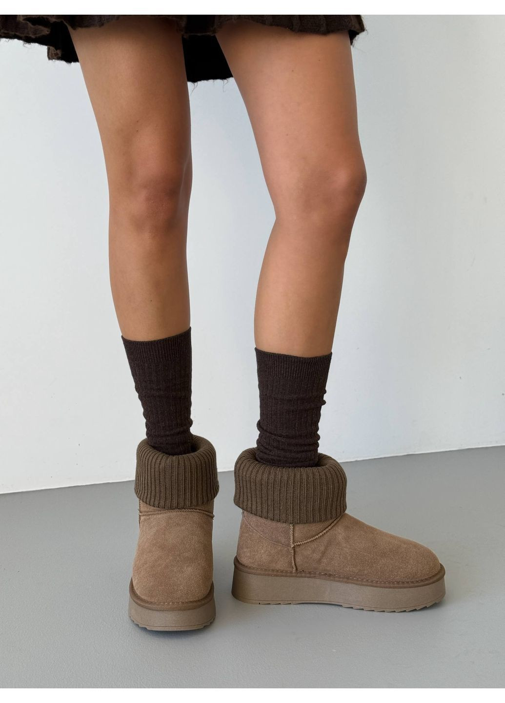 Угги з імітацією шкарпеток Helen (365548670)