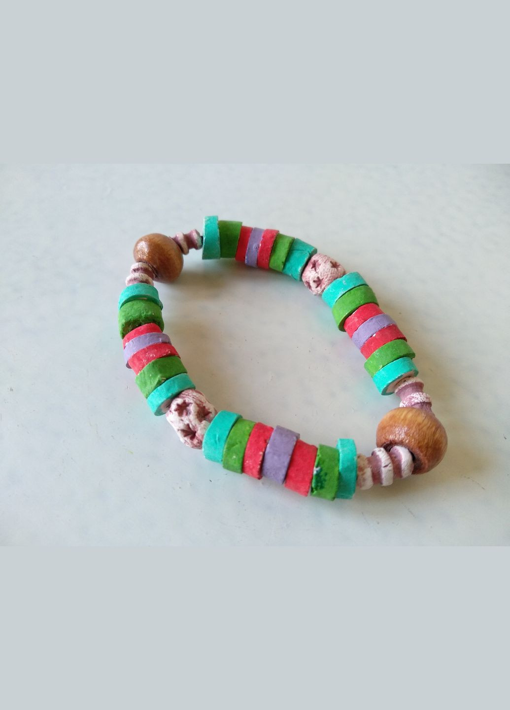 Керамический браслет ручной работы на резинке №19 Коти&Ангели (302450797)