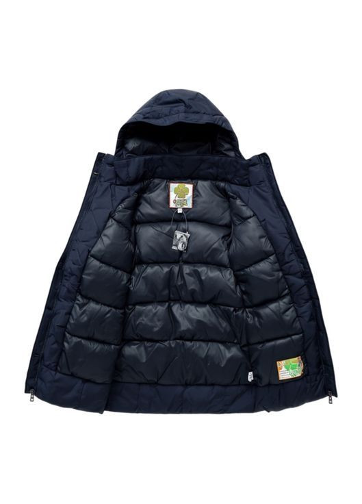 Темно-синее зимнее Зимнее пальто для девочки QuadriFoglio Серый (0178) Quadri foglio