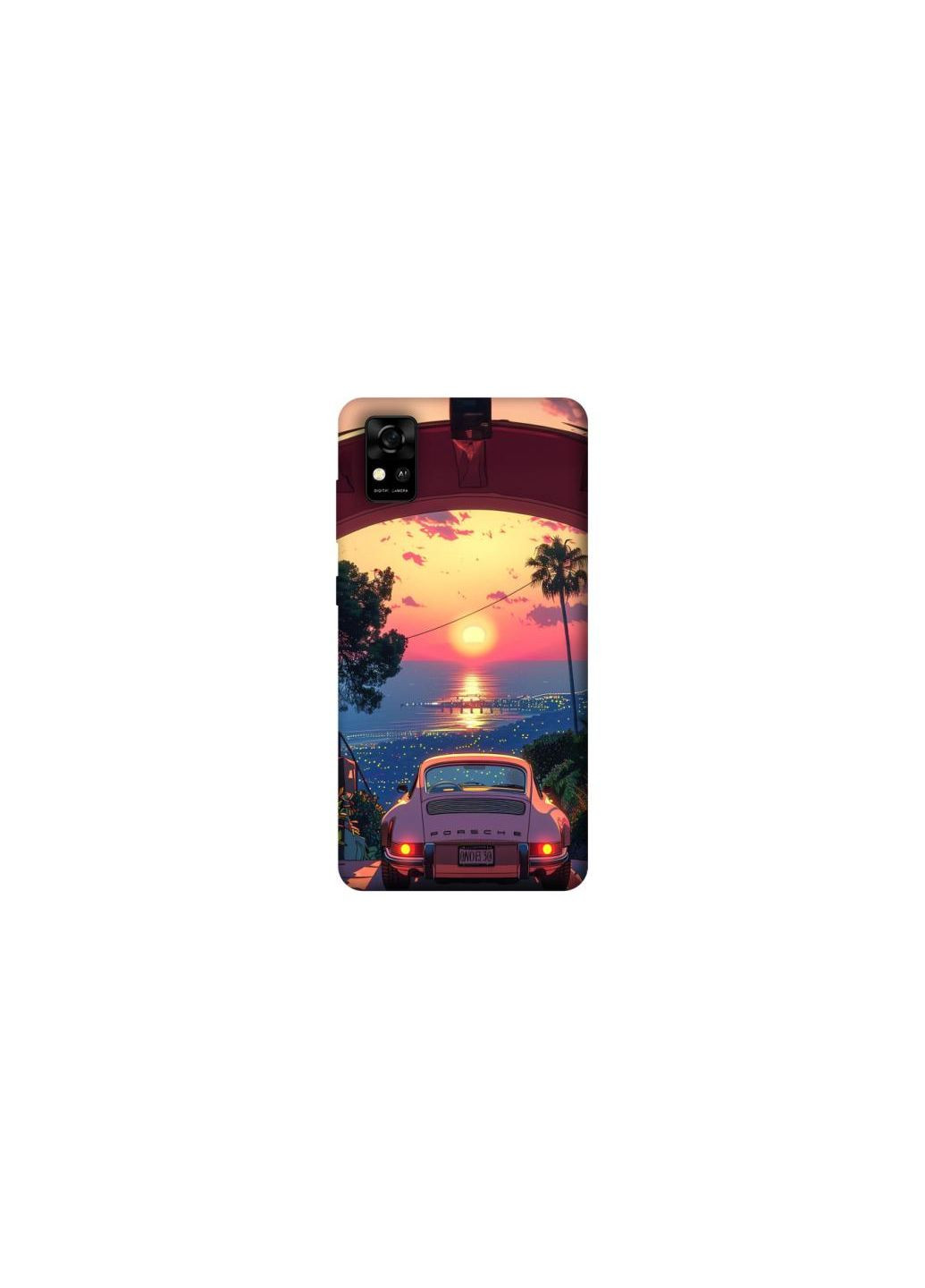 Чохол на ZTE Blade A31 Porsche at sunset Frontalka (354182811)