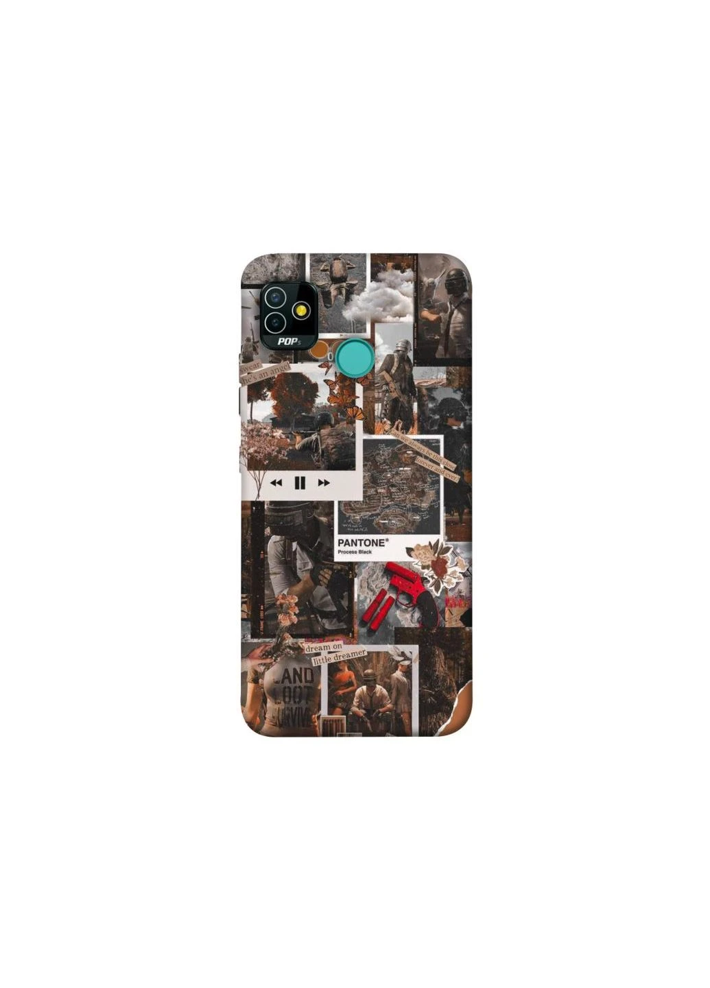 Чехол на TECNO POP 5 PUBG Collage Frontalka (361986219)
