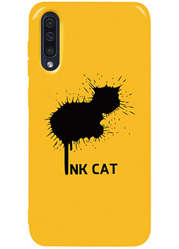 Чехолнакладка Pure TPU 2mm Print Case Samsung Galaxy A30s/A50/A50s #48 Inkcat Yellow Toto (301507669)