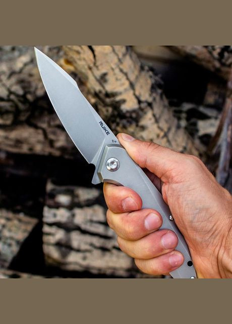 Ніж складний Hussar P128-SFGrey Ruike (315878955)