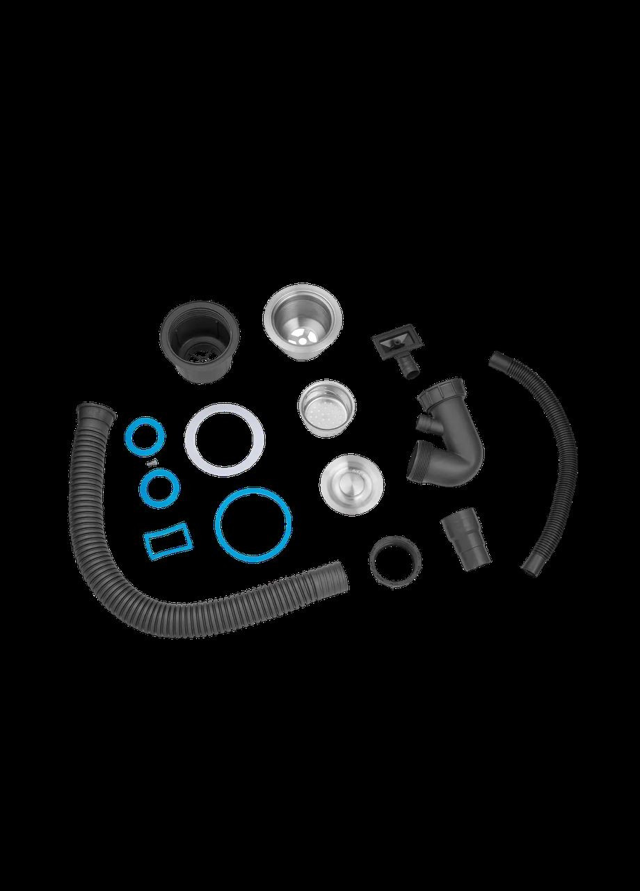 Набор кухонной мойки со смесителем Handmade черная PVD 78*48 L Platinum (336934585)