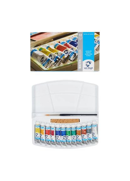 Набор акварельных красок 12х10мл+ кисточка Royal Talens Van Gogh (362582153)
