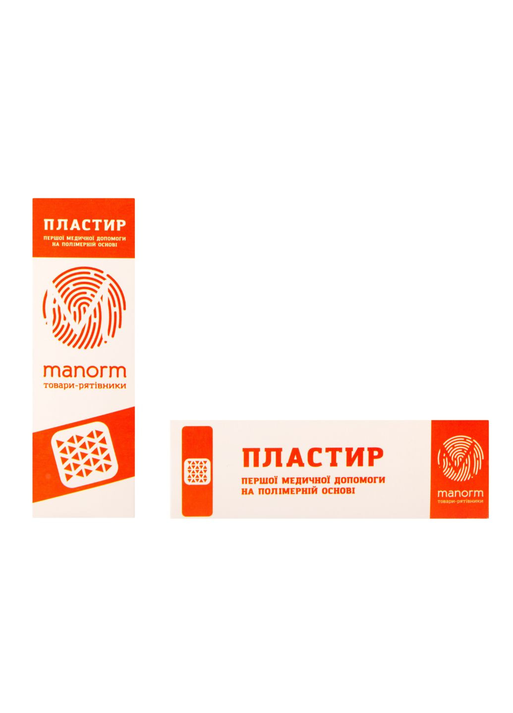 Пластир першої медичної допомоги на полімерній основі ТМ "МАНОРМ" (10 шт.) Manorm (284721879)