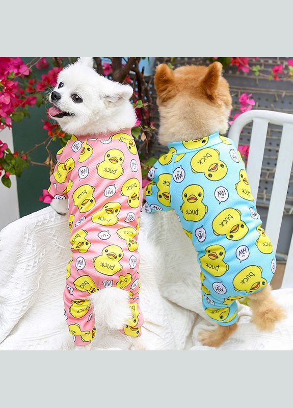 Пижама для котов и кошек Pet Style "Утки" Голубая 2XL No Brand - (323237532)