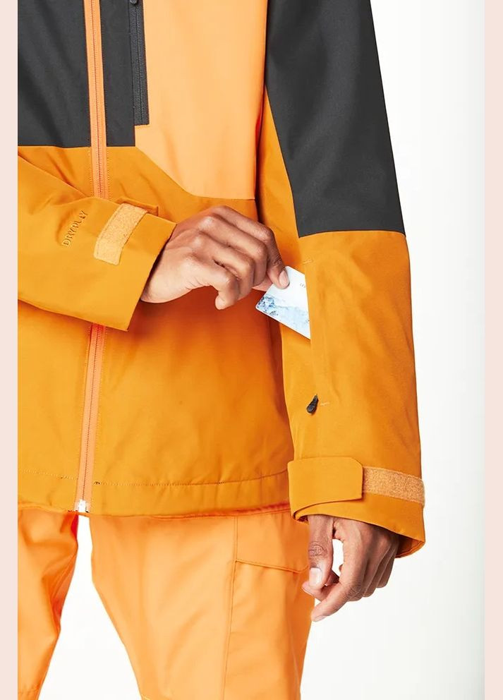 Куртка лыжная Nitric 2025 Чорний-Помаранчевий Picture Organic (323650174)