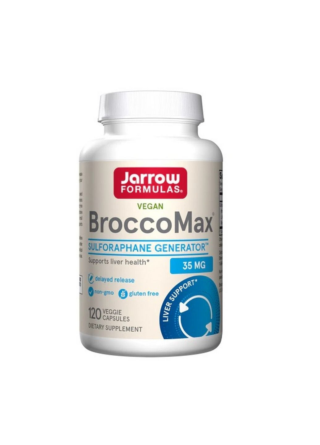Натуральная добавка BroccoMax Myrosinase Activated, 120 вегакапсул Jarrow Formulas (293481046)