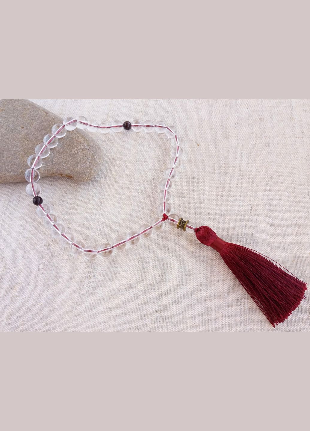 Чотки Гірський кришталь 33 намистини No Brand (331293550)