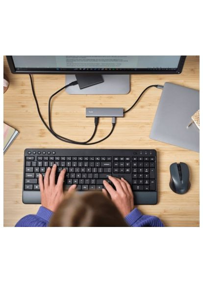 Концентратор (25136_TRUST) Trust USB-C to 5xUSB-C aluminium 0.1m grey (366694587)