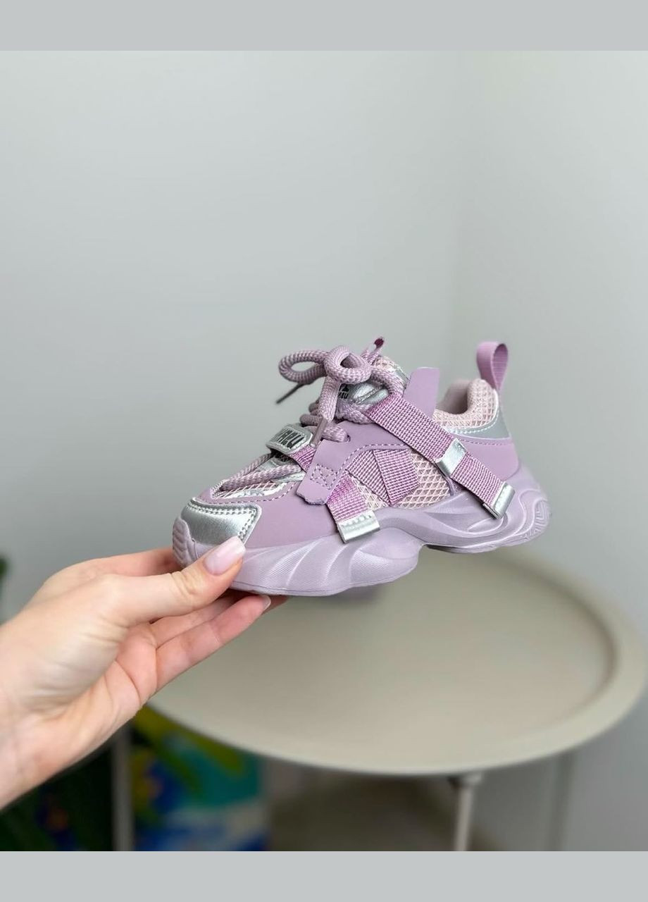 Рожеві всесезонні дитячі кросівки рожеві 1283 No Brand