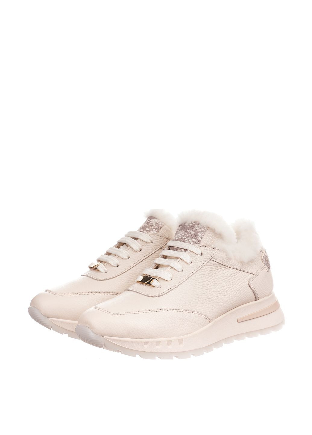 Кроссовки Mario Muzi молочные зима (302298653)