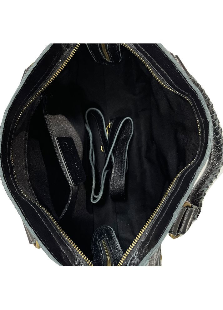 Сумка женская кожаная черная (Д/Ш/В) 36/9/20 (см) Felicita (336377693)