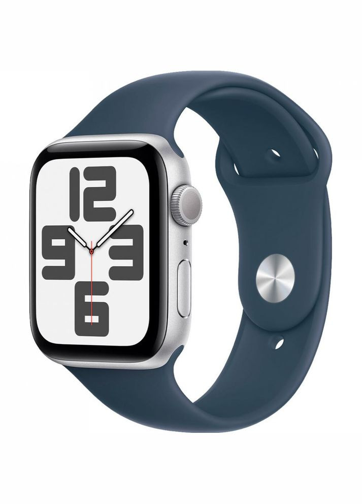 Смартчасы GPS 44mm Silver Aluminium Case with Storm Blue Sport Band S/M (MREC3) Apple Watch SE 2 (314980265)