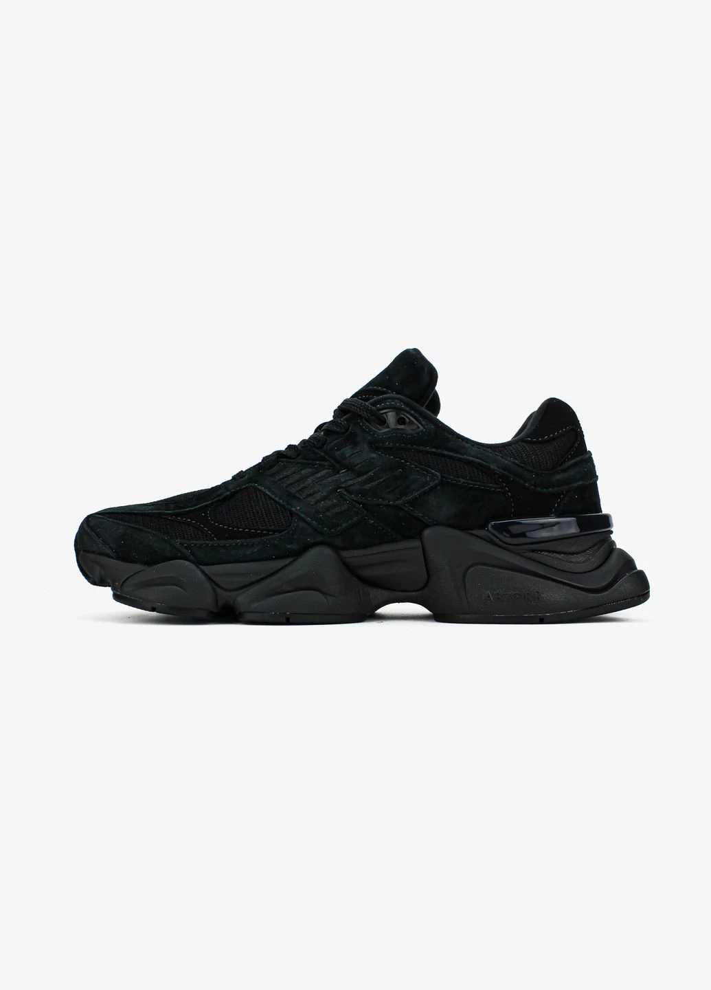 Чорні Осінні кросівки чоловічі і жіночі new balance 9060 triple black | нью баланс 9060 чорні No Brand