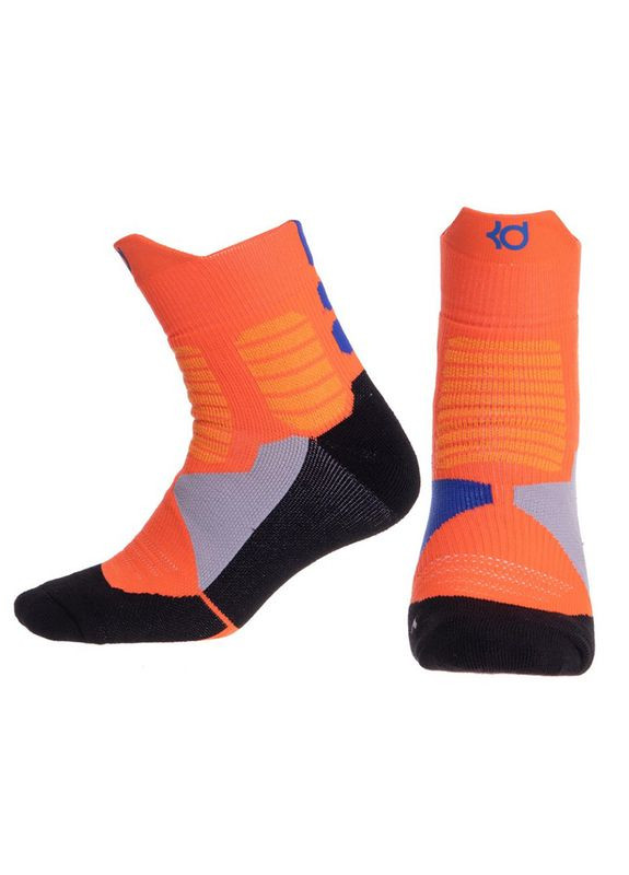 Комбинированные носки спортивные dml7501 оранжево-черно-синий, (06508206) FDSO (323020365)