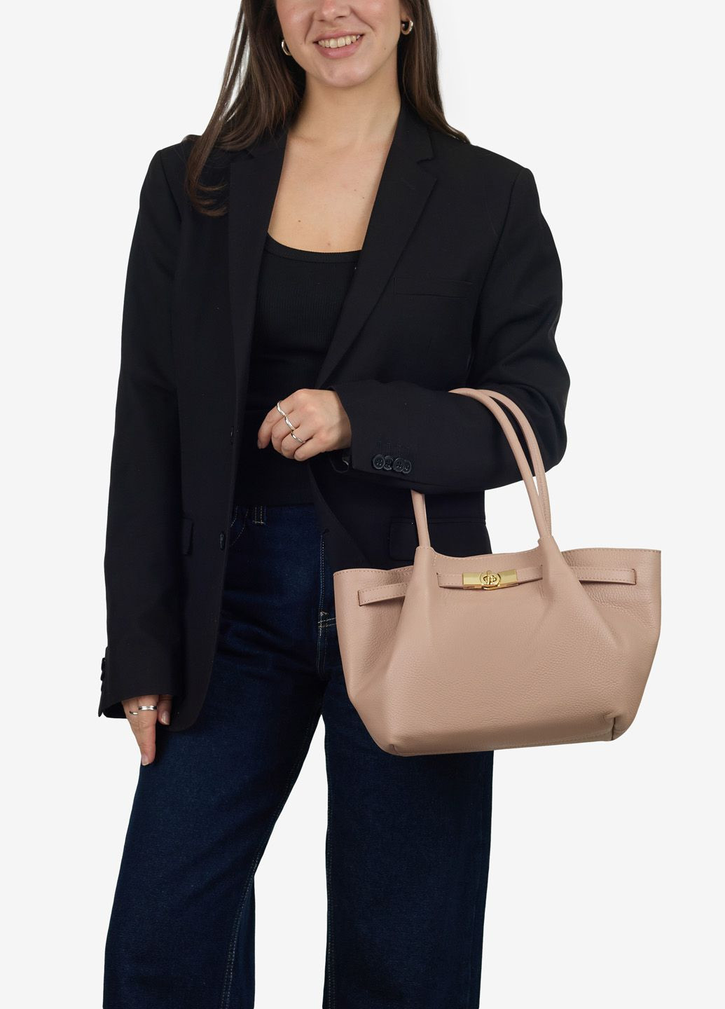 Сумка женская кожаная тоут средняя Tote Regina Notte (331283416)