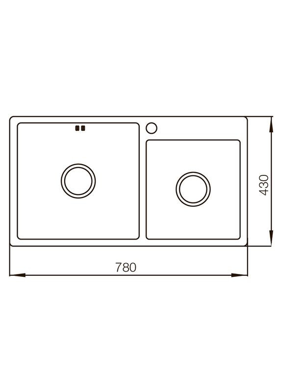 Мойка MX7843220x1.0-Satin (MX0564) Mixxus (315506718)