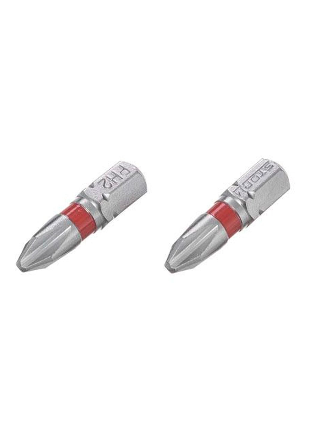 Бита отверточная крещата S2 PH2 x 25 мм для шуруповертов (2 шт.) Intertool (332203210)