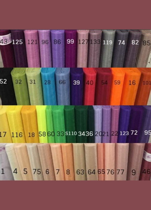 Тканина Фатин Теракотовий №101 Buse (313402672)