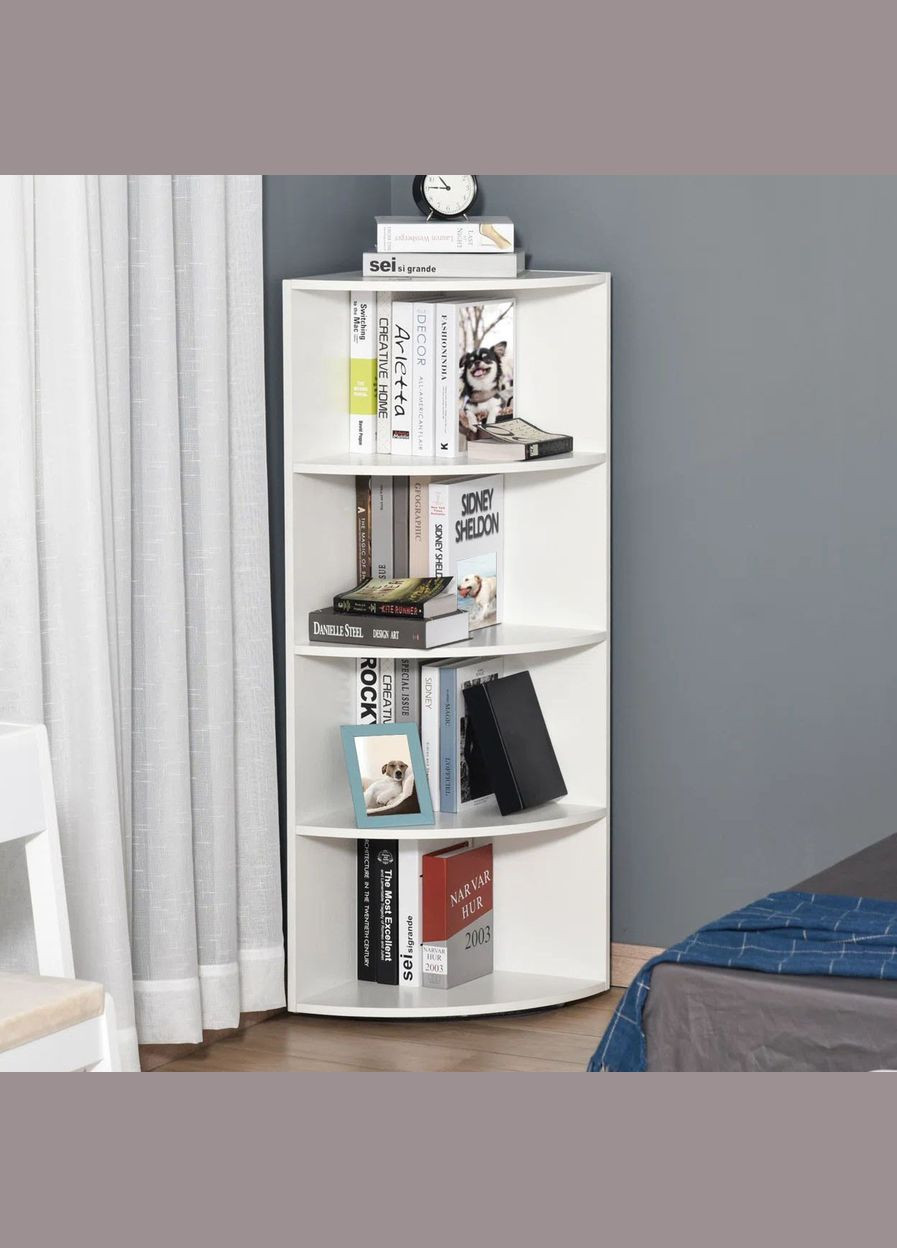 Стелаж кутовий з дерева Рамсей зефір (УСП-001020) No Brand (327860334)