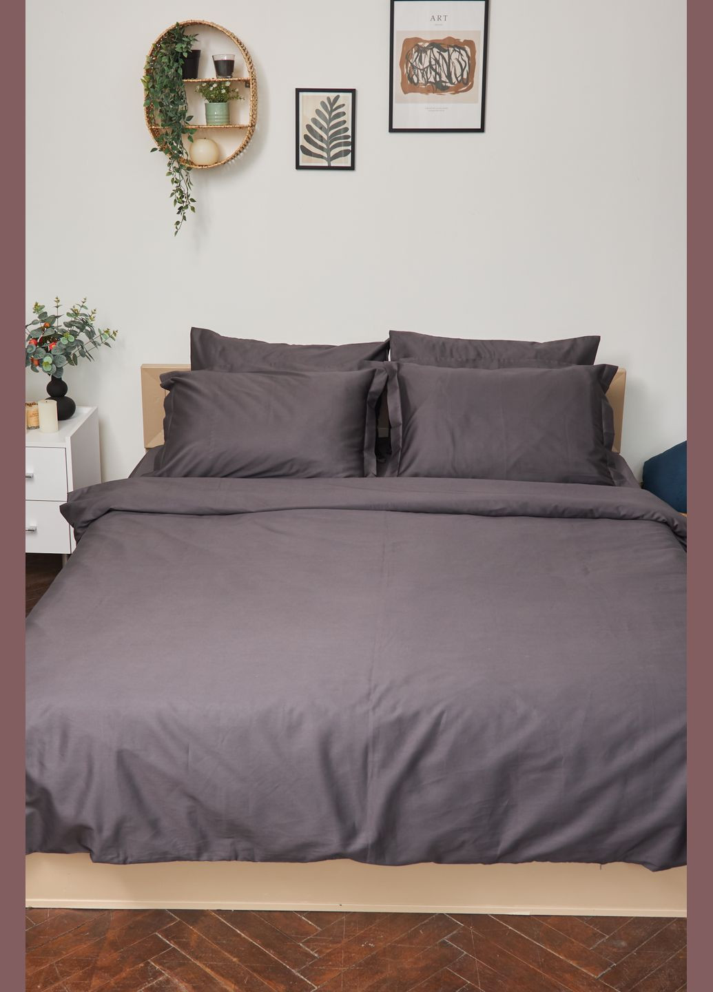 Комплект постельного белья семейный 160х220х2 наволочки 2х70х70 Satin Premium (MS-820000417) Moon&Star Rain Cloud (284416019)